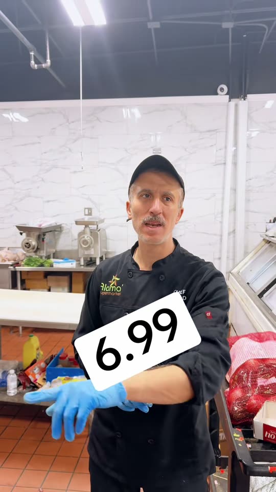 Store special — fresh cut announced at the counter, $6.99
